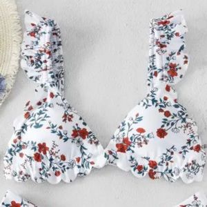 White floral bikini